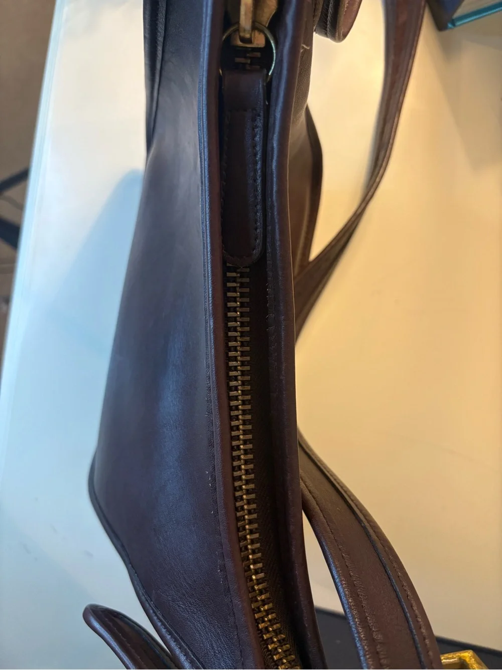 Vintage Coach 9950 Janice Legacy Shoulder Bag | Dark Brown